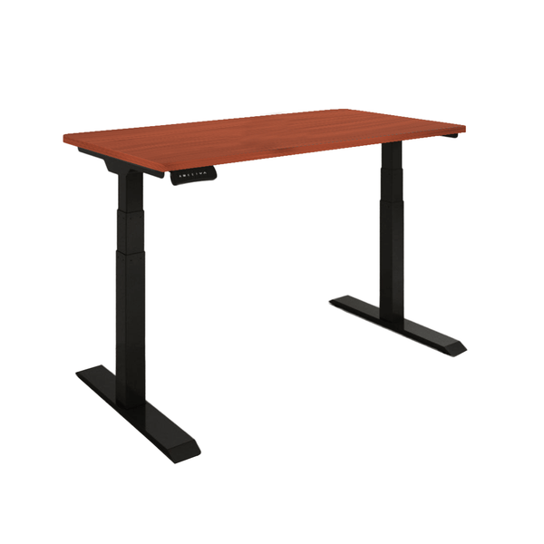 Zenox Office Desk Pro v.1 (Height-Adjustable) (Mahogany)