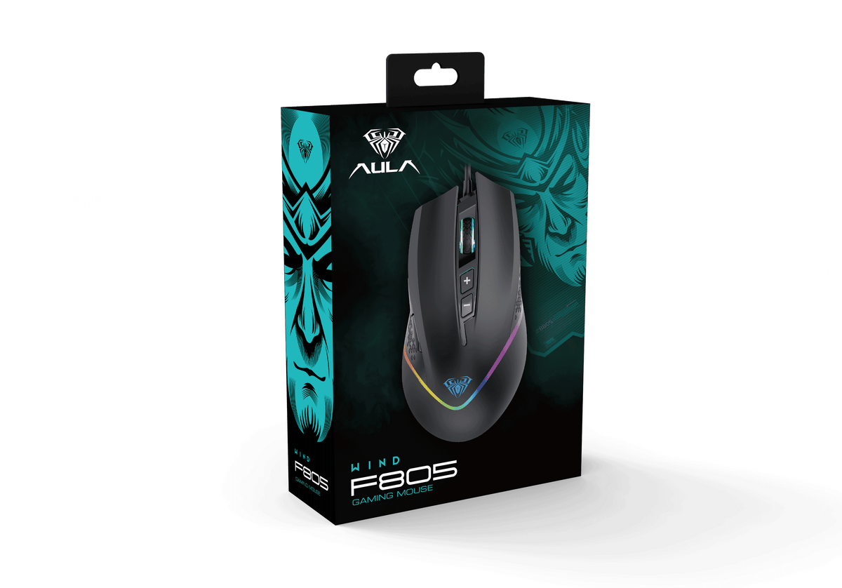 Aula - F805 Wired Gaming Mouse - Mouse - Aula - Zenox