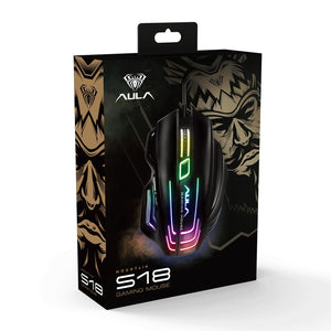 Aula - S18 Wired Gaming Mouse - Mouse - Aula - Zenox