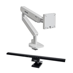 Bundle 1 Philips PAS351 Erler PC screen light RoA + Zenox MA51 Monitor Arm (2-11kg, 40'' max) - Desk Lamp -Philips - Zenox