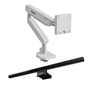 Bundle 2 Philips 66219 Edison Pro PC screen light TW-HK (Black)+ Zenox MA51 Monitor Arm (2-11kg, 40'' max) - Desk Lamp -Philips - Zenox