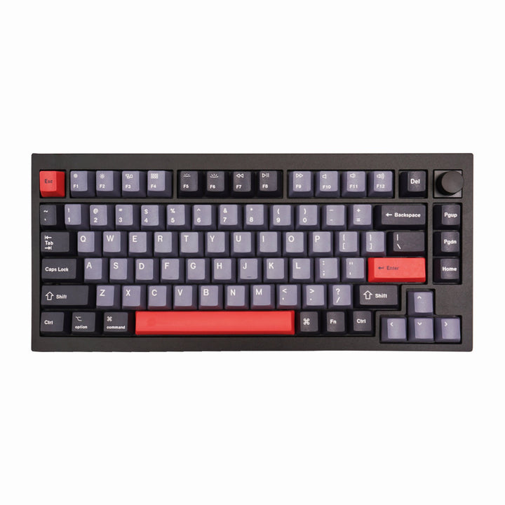 Custom Q1 QMK Mechanical Keyboard (Carbon Black)(Dolch Red Keycap/Kailh Box Switches) - Keyboard - Keychron - Zenox