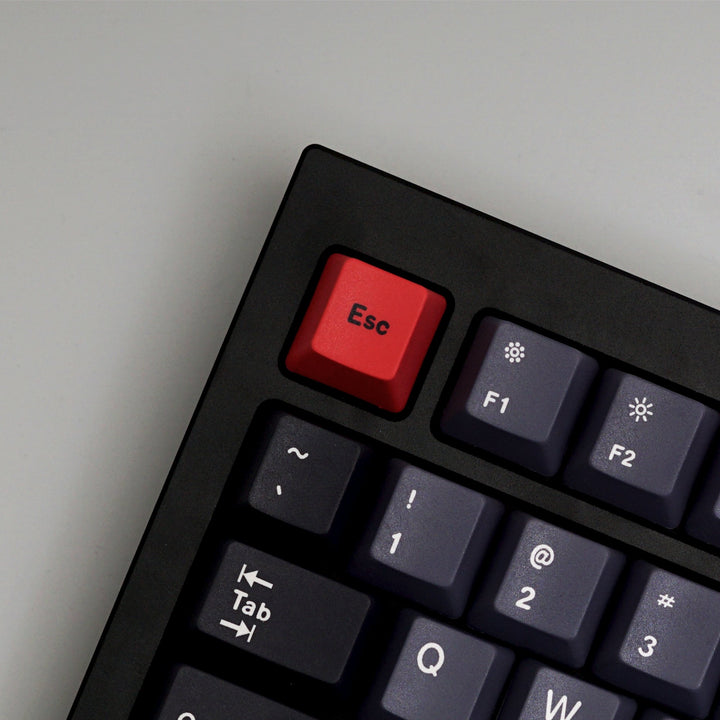 Custom Q1 QMK Mechanical Keyboard (Q1 Carbon Black)( Dolch Red Keycap) - Keyboard - Keychron - Zenox