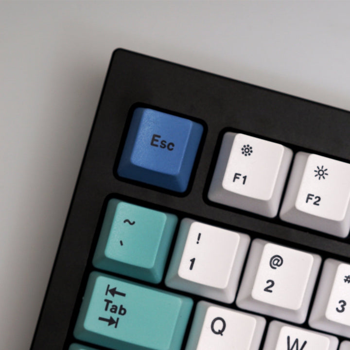 Custom Q1 QMK Mechanical Keyboard (Q1 Carbon Black)( Iceberg Keycap) - Keyboard - Keychron - Zenox