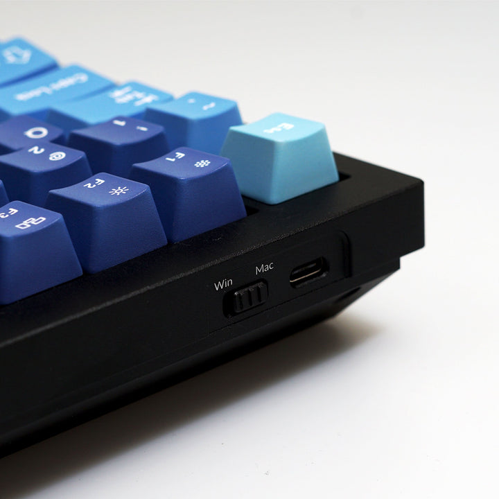 Custom Q1 QMK Mechanical Keyboard (Q1 Carbon Black w/ Knob)(Ocean Keycap) - Keyboard - Keychron - Zenox