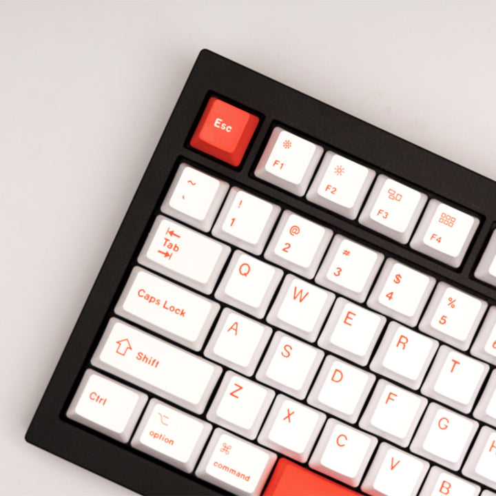 Custom Q1 QMK Mechanical Keyboard (Q1 Carbon Black w/ Knob)(Orange Keycap) - Keyboard - Keychron - Zenox