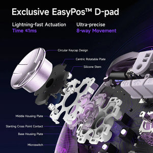 EasySMX - D10 PC Multimode Gamepad with Charging Base (Purple) - Gaming Controller - EasySMX - Zenox