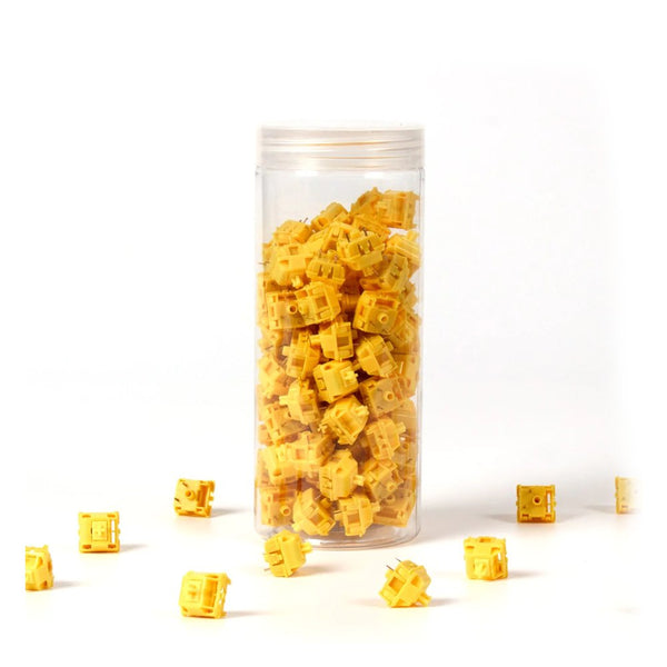 Gateron Cap Switch - Gold Yellow (110pcs) - Mechanical Switch - Gateron - Zenox