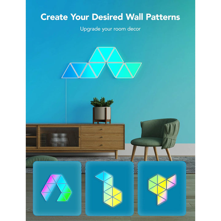 Govee Glide Triangle Wall Light Panels (10 Pack) - Smart Wall Light - Govee - Zenox