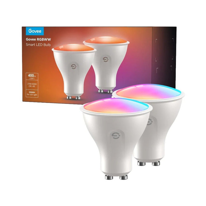 Govee GU10 RGBWW Bulb 400lm (2pack) - Smart Bulb - Govee - Zenox