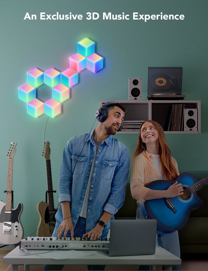 Govee H6066 Glide Hexa Pro Wall Light Panels (10 Pack) - Smart Wall Light - Govee - Zenox