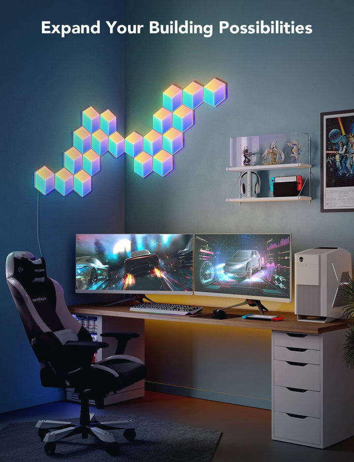 Govee H6066 Glide Hexa Pro Wall Light Panels (10 Pack) - Smart Wall Light - Govee - Zenox