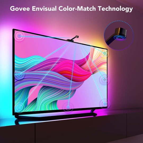 Govee H6199 Dreamview T1 Wi - Fi TV Strip Lights (For 55 - 65 inches TV) (3.8m) - Smart TV & Monitor Light - Govee - Zenox