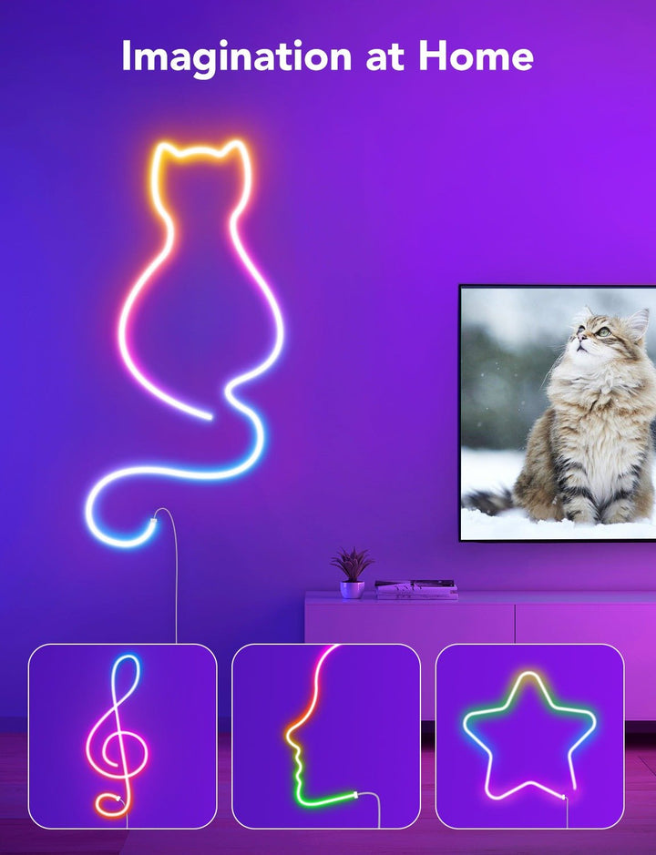 Govee H61A0 Neon LED Strip Light (3m) - Smart Wall Light - Govee - Zenox