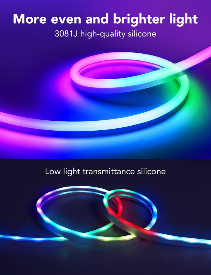 Govee H61A0 Neon LED Strip Light (3m) - Smart Wall Light - Govee - Zenox