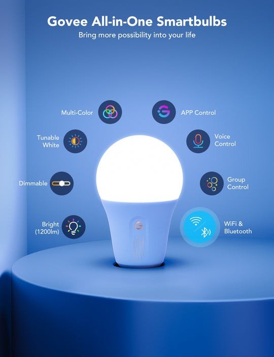 Govee WIFI & Bluetooth Smart Light Bulb - Smart Bulb - Govee - Zenox