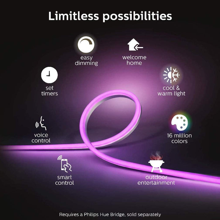 Hue Lightstrip Outdoor 2m UK - Smart Lightstrip - Philips Hue - Zenox