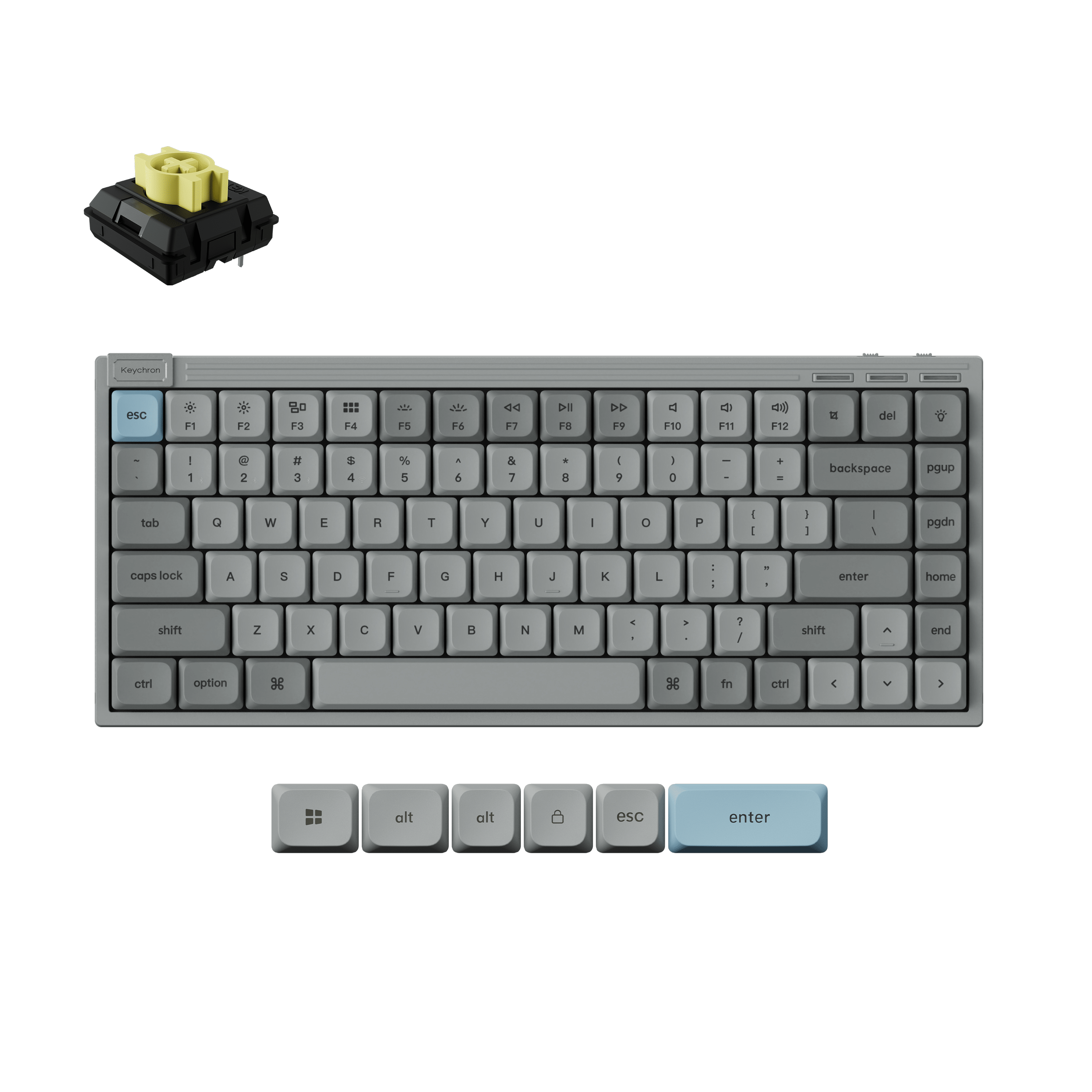 Keychron J9 QMK Wireless Low Profile Mechanical Keyboard Keychron