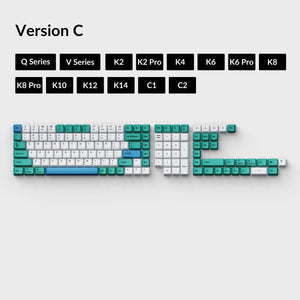 Keychron OEM Dye - Sub PBT Keycap Set - Iceberg - Keycap Set - Keychron - Zenox