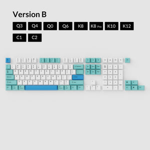 Keychron OEM Dye - Sub PBT Keycap Set - Iceberg - Keycap Set - Keychron - Zenox