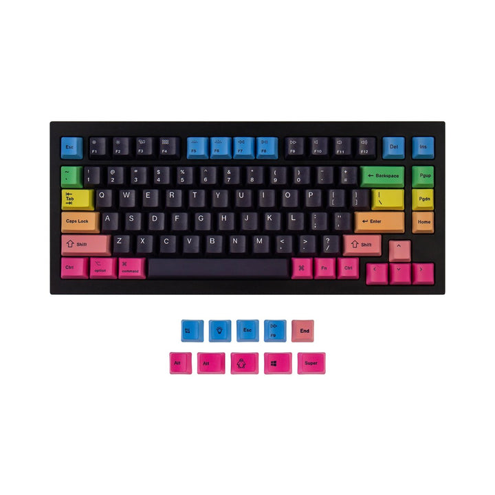 Keychron OEM Dye - Sub PBT Keycap Set - Rainbow (V1/V2/Q1/Q2/K2/K2 PRO) - Keycap Set - Keychron - Zenox