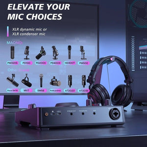 Maono AMC2 NEO One - Stop Streaming Audio Mixer & Sound Card - Streaming Gear - Maono - Zenox