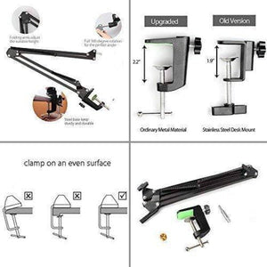 Maono B01 Microphone Suspension Boom Scissor Arm Stand - Microphone - Maono - Zenox