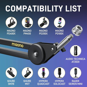 Maono BA37 Microphone Suspension Boom Arm Stand - Microphone - Maono - Zenox