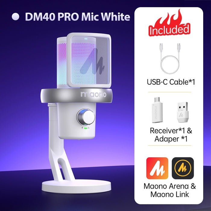 Maono DM40 Pro Wireless & Wired Microphone - Microphone - Maono - Zenox