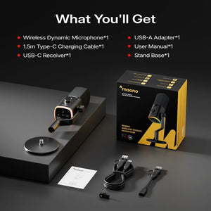 Maono PD100W Wireless & Wired Microphone - Microphone - Maono - Zenox