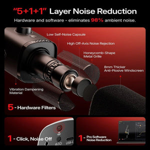 Maono PD100W Wireless & Wired Microphone - Microphone - Maono - Zenox