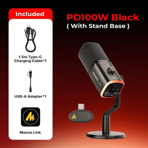 Maono PD100W Wireless & Wired Microphone - Microphone - Maono - Zenox