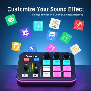 Maonocaster G1 NEO Audio Mixer For Game Streamer - Streaming Gear - Maono - Zenox
