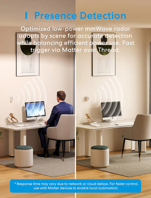 Meross - Smart Presence Sensor Thread - Smart Light Accessory - Meross - Zenox