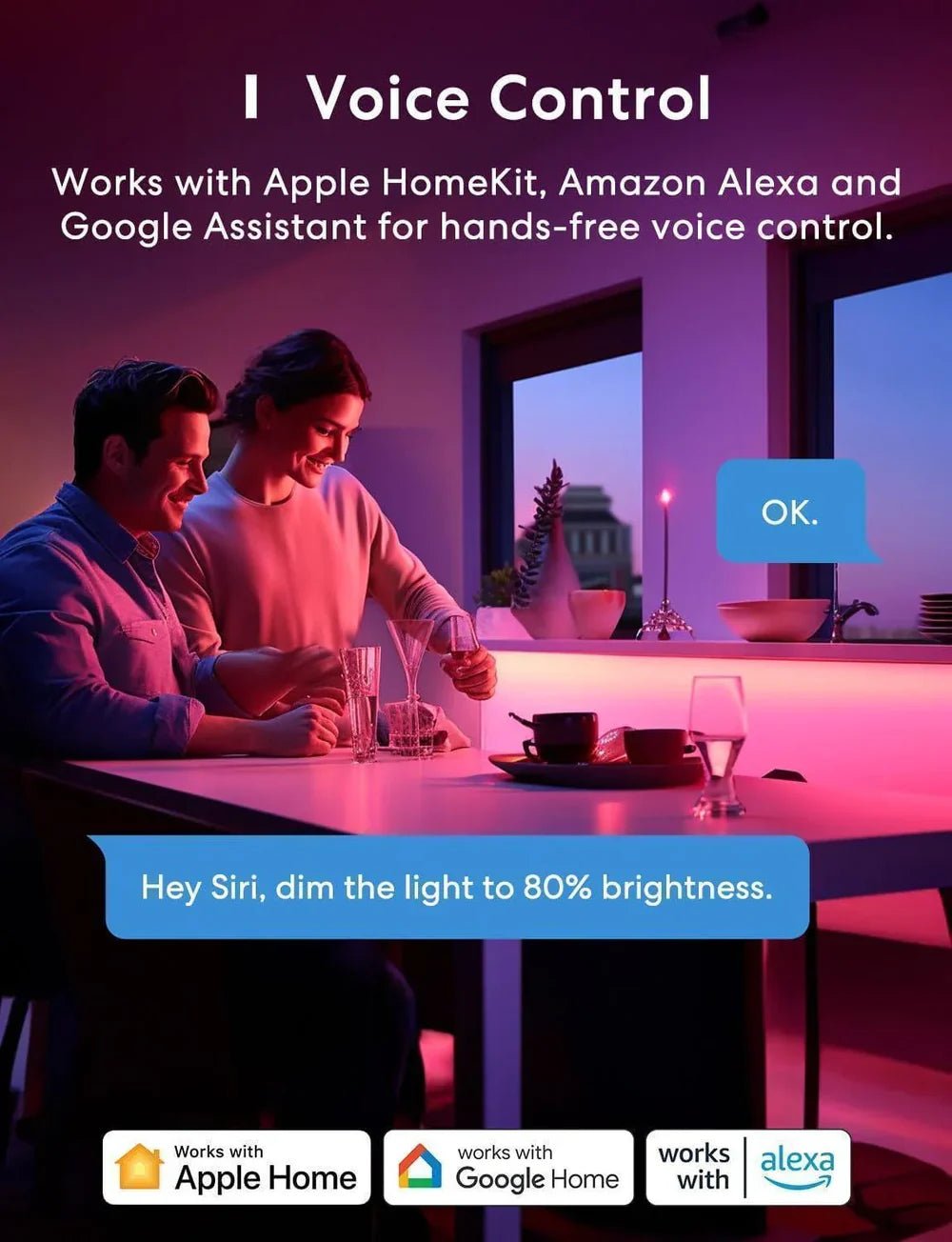 Meross - Smart Wi - Fi LED Light Strip (5M) - Smart Lightstrip - Meross - Zenox