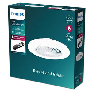 Philips Flat Fan Ceiling IR RD 20W+42W - Fan Ceiling Light - Philips - Zenox