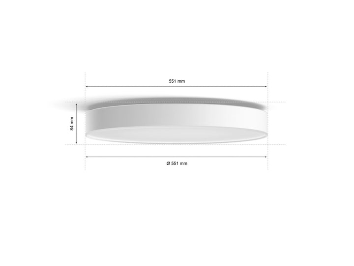 Philips Hue Enrave Xl Ceiling Lamp White - Ceiling Light - Philips Hue - Zenox