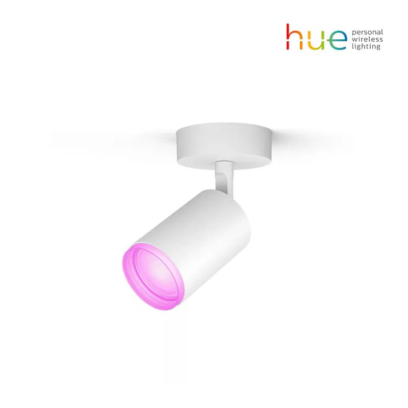 Philips Hue Fugato Single Spot White 1X5.7W +Hk - Ceiling Light -Philips Hue - Zenox