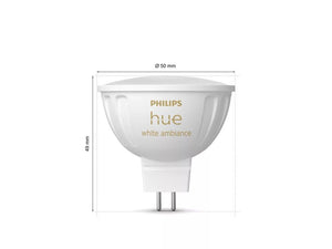 Philips Hue Wa White ambiance MR16 - Smart Bulb - Philips Hue - Zenox