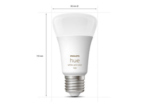 Philips Hue White and Color Ambiance Starter Kit with Bluetooth Bulb 11W A60 E27 - Smart Bulb - Philips Hue - Zenox