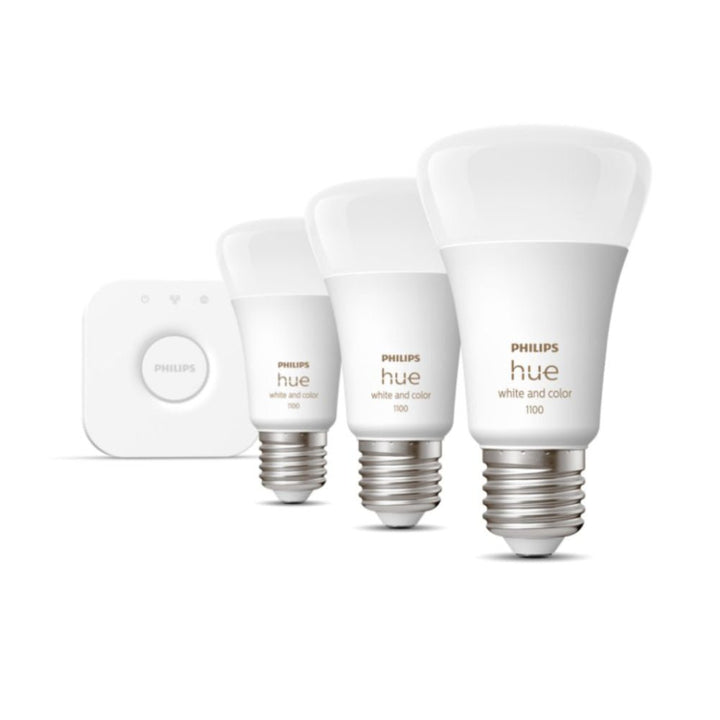 Philips Hue White and Color Ambiance Starter Kit with Bluetooth Bulb 11W A60 E27 - Smart Bulb - Philips Hue - Zenox