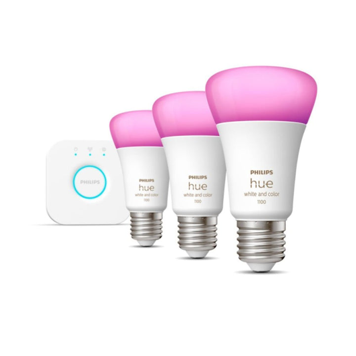 Philips Hue White and Color Ambiance Starter Kit with Bluetooth Bulb 11W A60 E27 - Smart Bulb - Philips Hue - Zenox