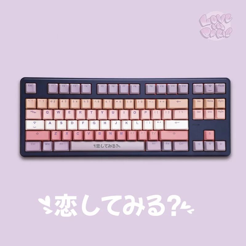 Tai - Hao - Love in Paris - Doubleshot PBT/Backlit/140 Keycaps/2 Keys Puller - Keycap Set - Tai - Hao - Zenox