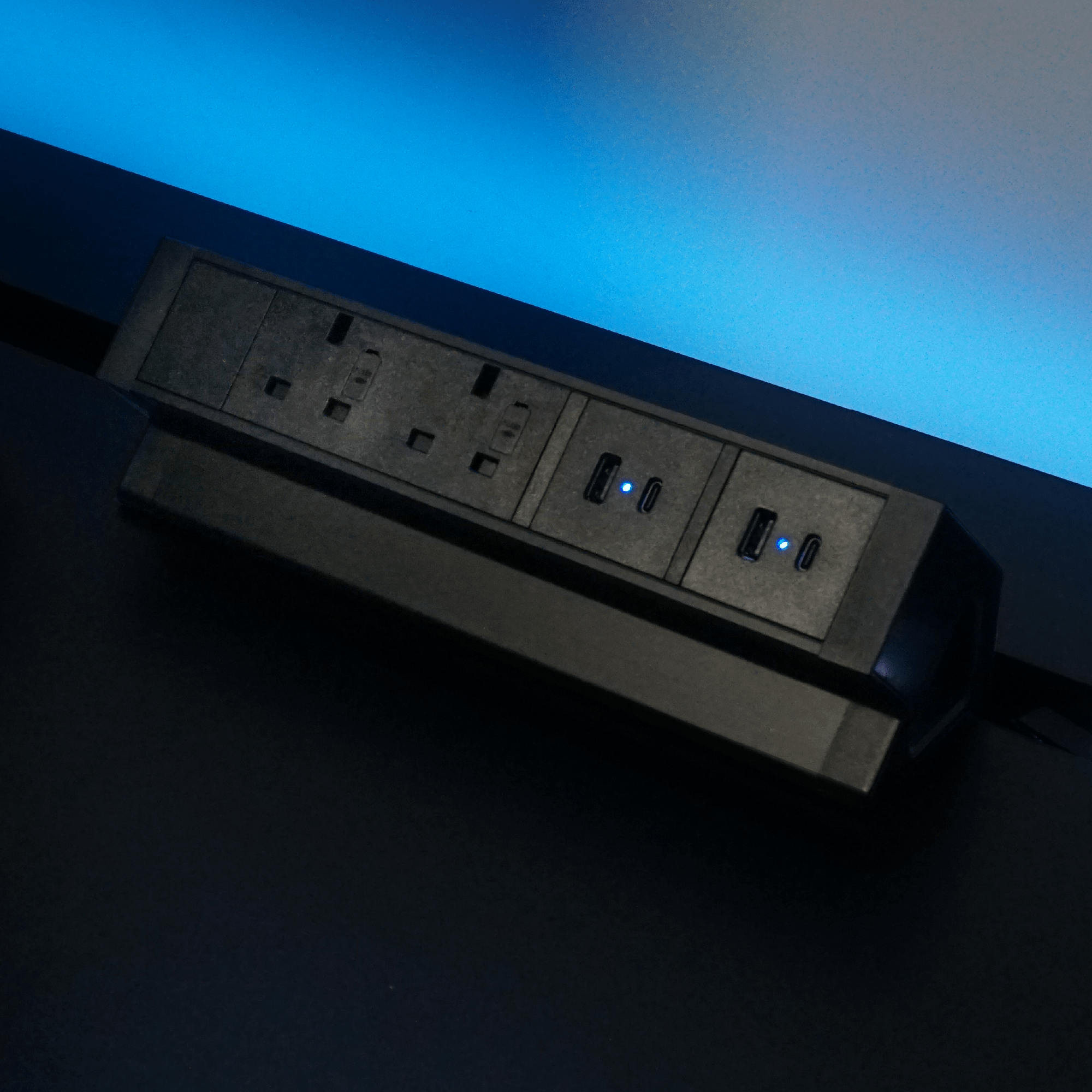 Zenox Desk Mount Power Strip v2 - Clip-on Accessories -Zenox - Zenox