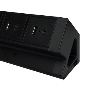 Zenox Desk Mount Power Strip v2 (30W USB - A+C x 2) - Mounted Power Strip - Zenox - Zenox