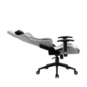 Zenox Mercury Mk - 2 Gaming Chair (Fabric/Light Grey) - Gaming Chair - Zenox - Zenox