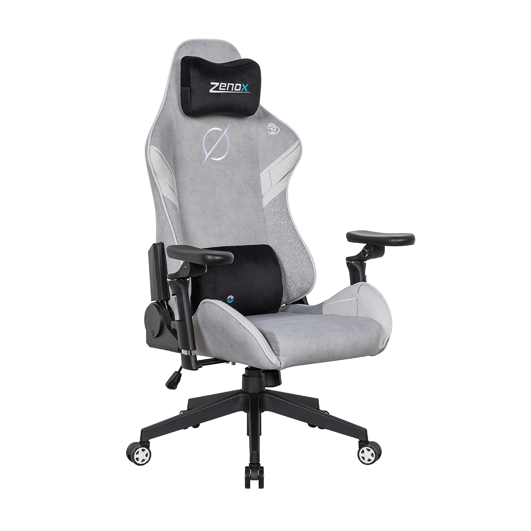 Zenox Saturn Mk-2 Gaming Chair (Davis Fabrics/ Arctic Hare Grey