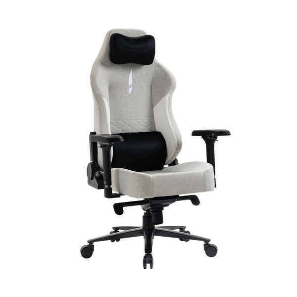 Zenox Spectre Mk - 2 Gaming Chair (Fabric/Light Grey) - Gaming Chair - Zenox - Zenox
