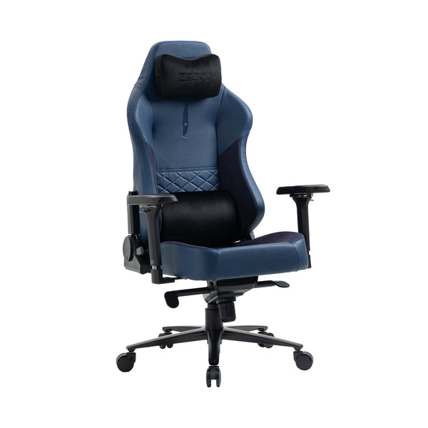 Zenox Spectre Mk - 2 Gaming Chair (Leather/Navy) - Gaming Chair - Zenox - Zenox