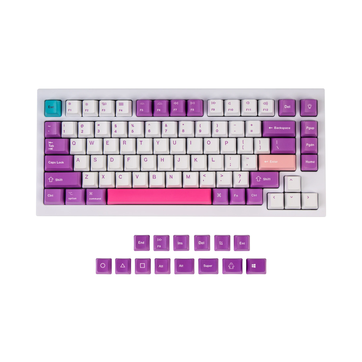 OEM Dye-Sub PBT Keycap Set - Unicorn